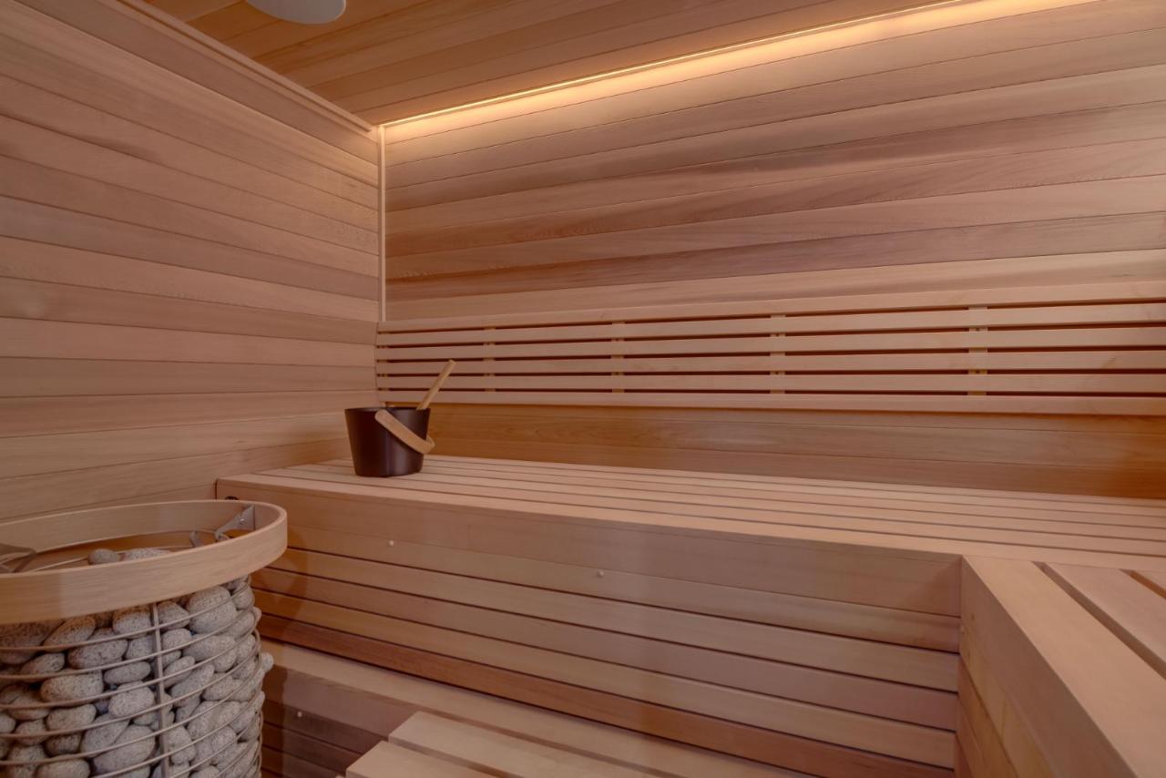 Bench, cove lighting, and heater